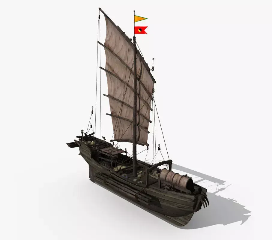Chinese Old ship 03 3D model
