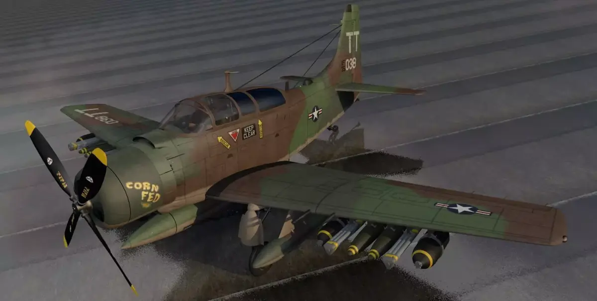 Douglas A-1E or AD-5 Skyraider 3D model