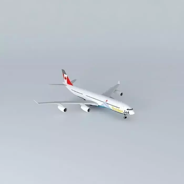 GoldenJet Airbus A340 200 Canadian Iceberg Free 3D model