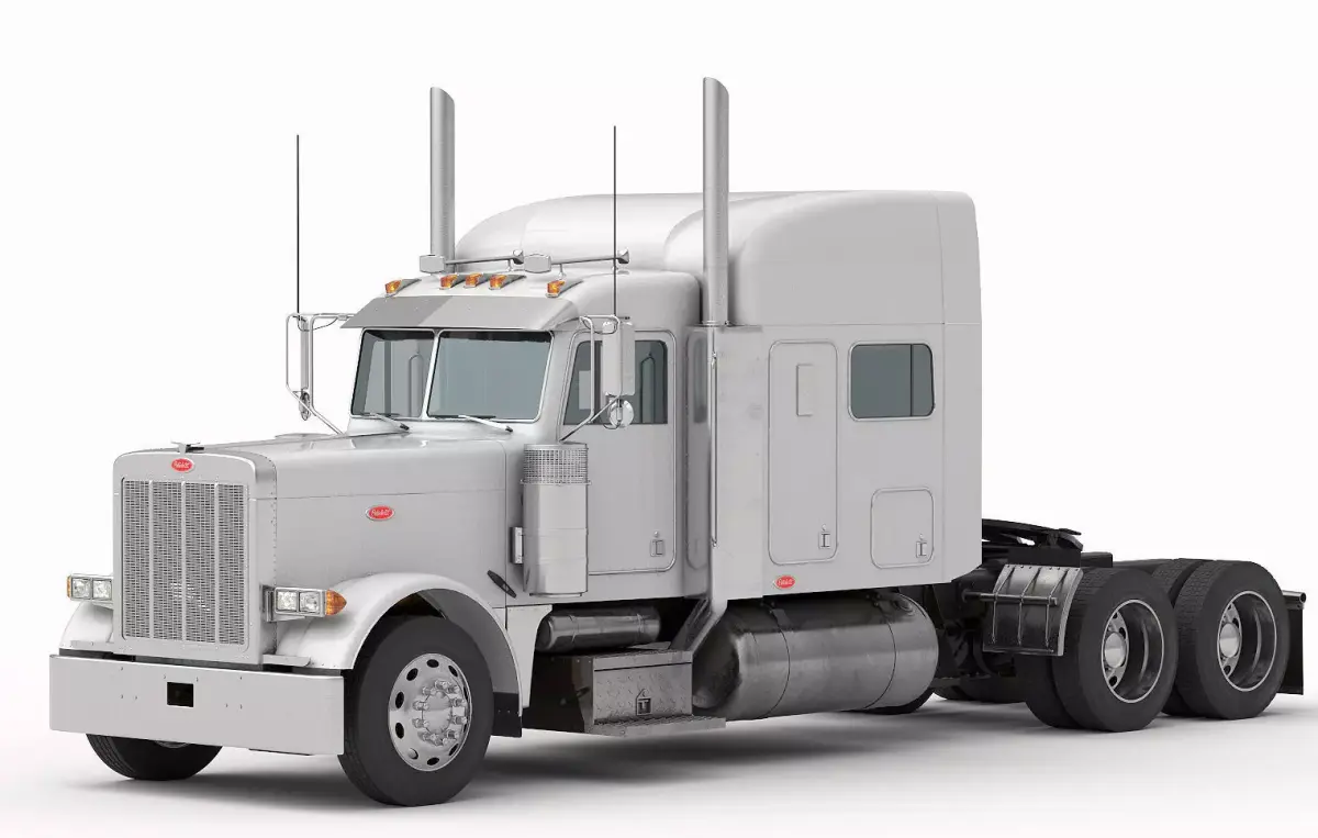 Truck 379 with interior  3D model
