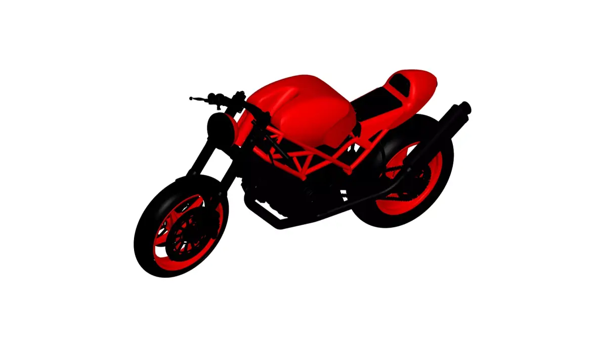 Ducati Monster Cafe Racer 3D model