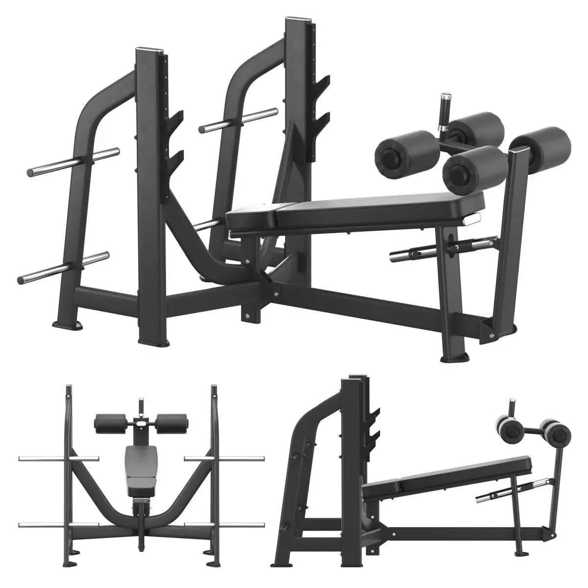  E-7041 Olympic Decline Bench 3D model
