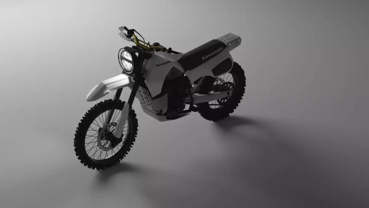 Kawasaki KLR600 Rally 3D model