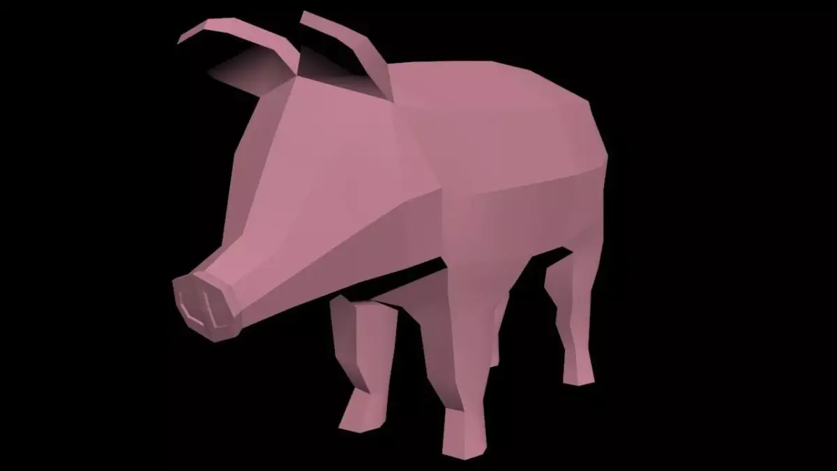 Lowpoly Farm Animals Low-poly 3D model