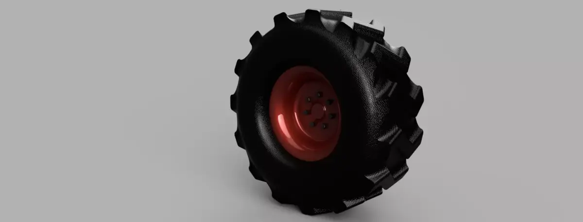 Wheel tractor 3D model purchase