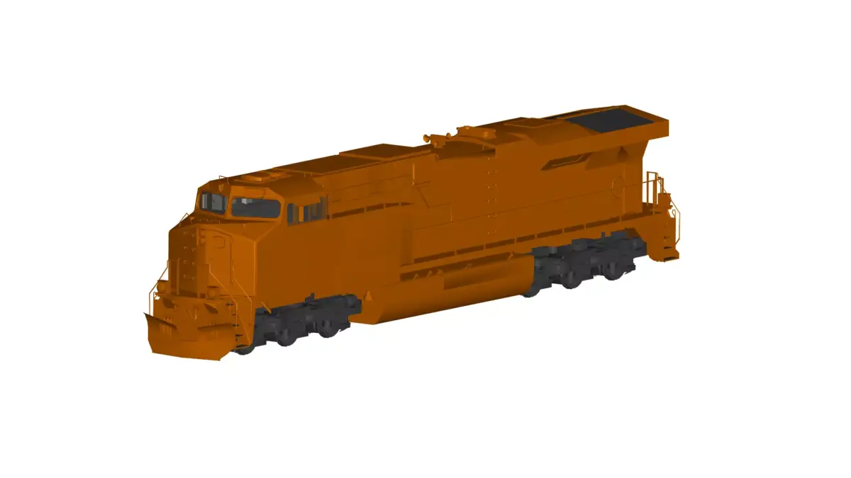 train 3D model 7