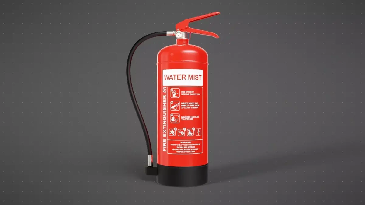 Water Mist Fire Extinguisher 3D model purchase