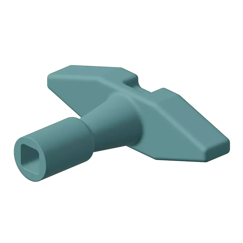 Plastic Industrial Drum Key Toy 3D model