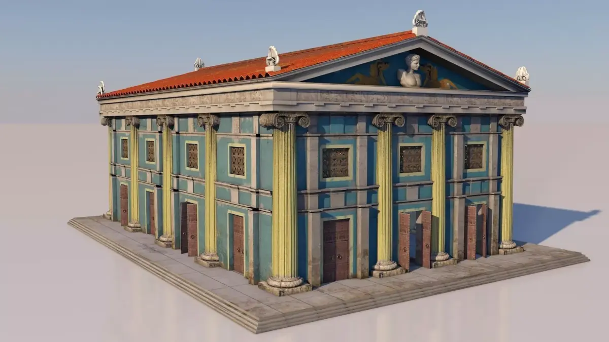Classical greek building 3D model