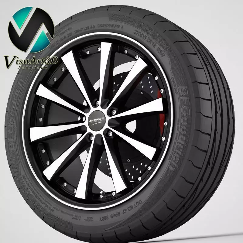 wheel Corniche Arrows 3D model