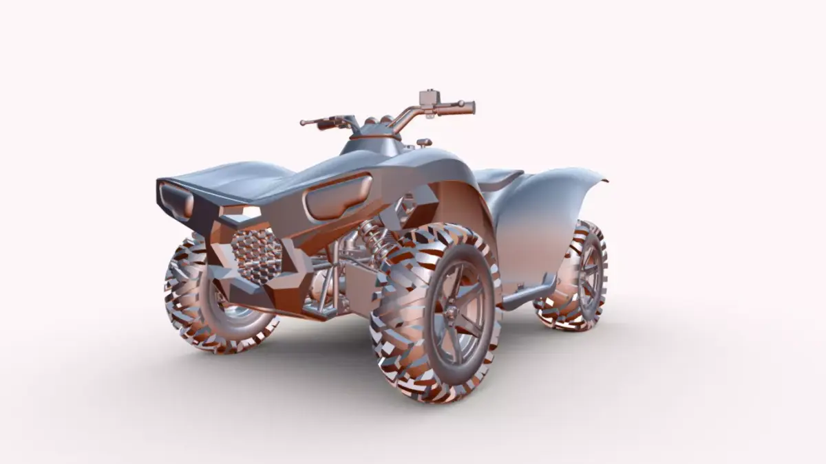 atv 4x4  Low-poly 3D model