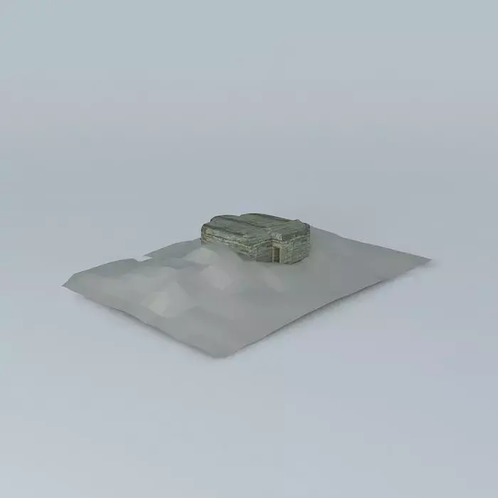 Bunker 3 Longues Battery Free 3D model