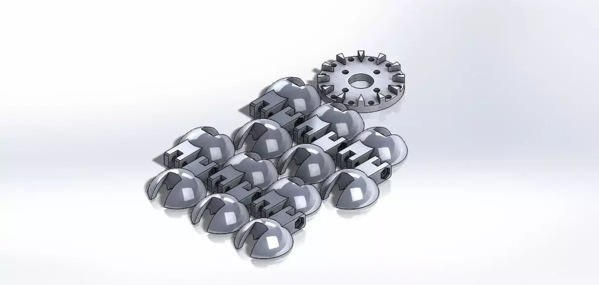 Pelton Water Wheel 3D print model