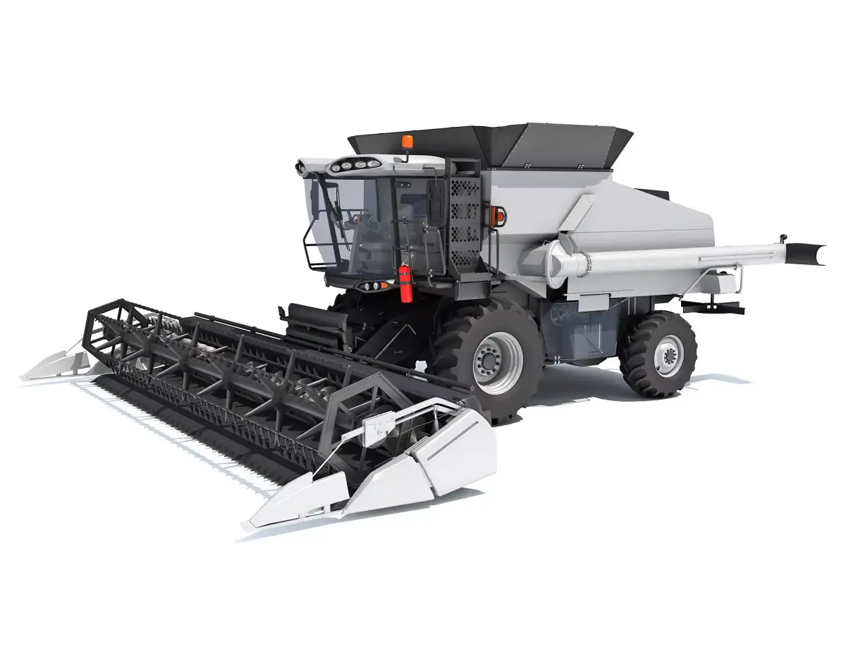 Combine Harvester 3D model 5