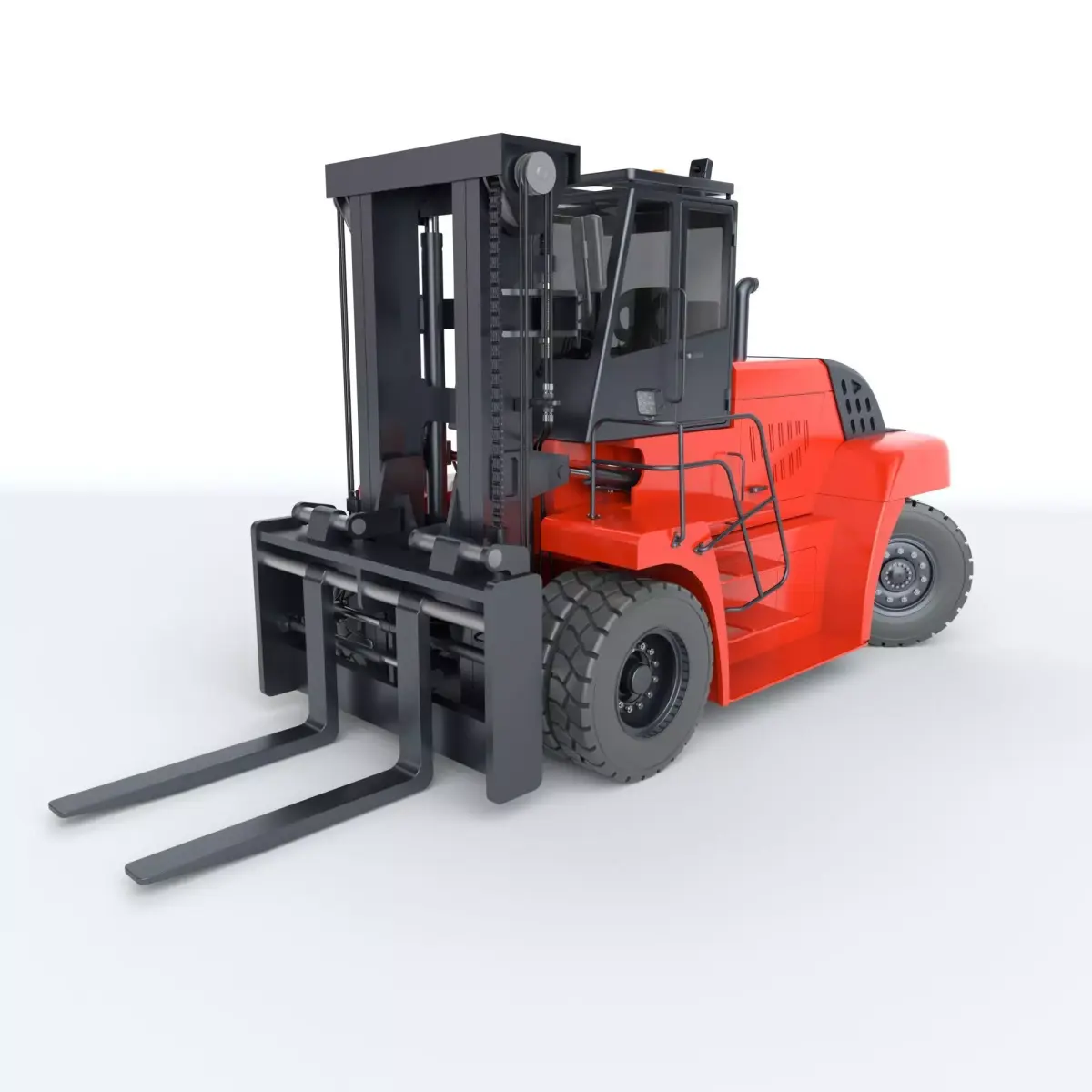 Huge Rigged Forklift 3D model