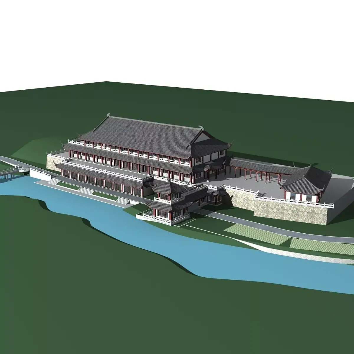 Chinese Style Architecture 3D model 55
