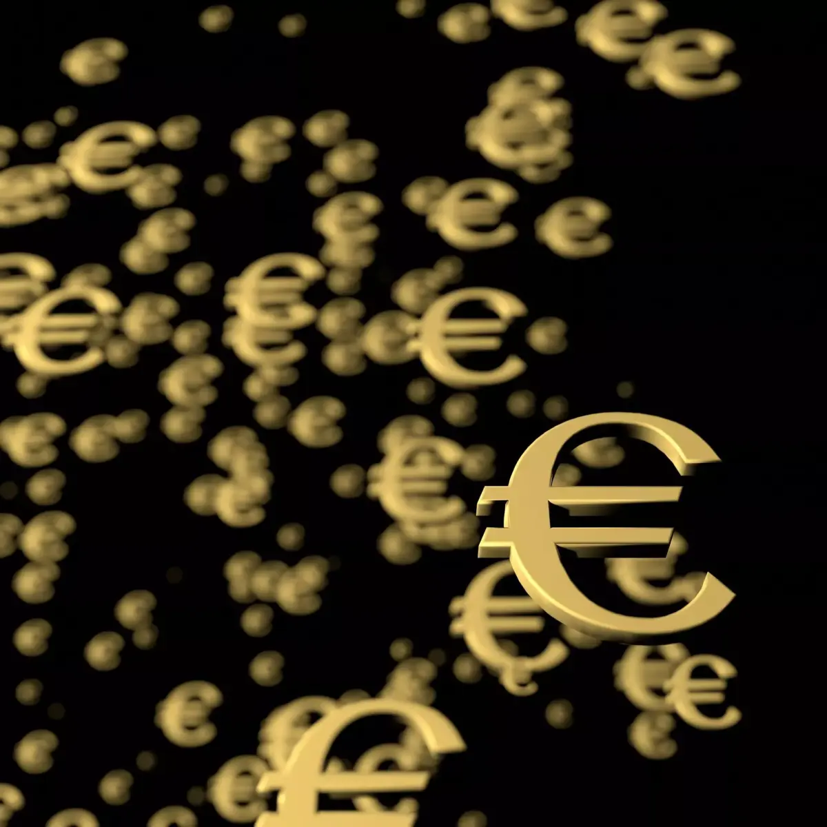 Euro currency sign 3D model