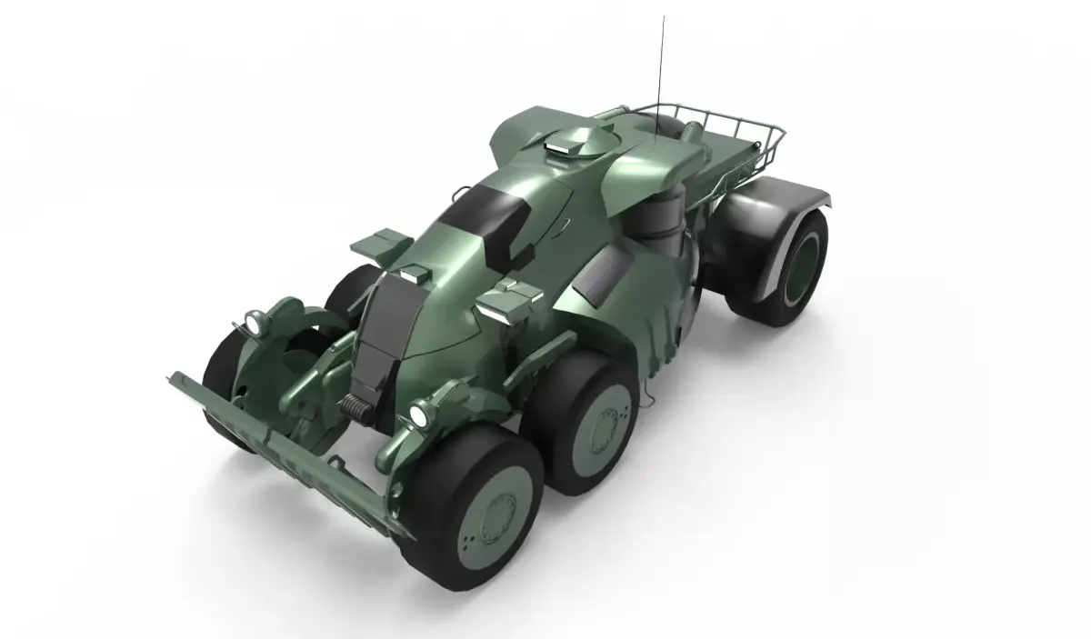 Modern Military Vehicle  Low-poly 3D model