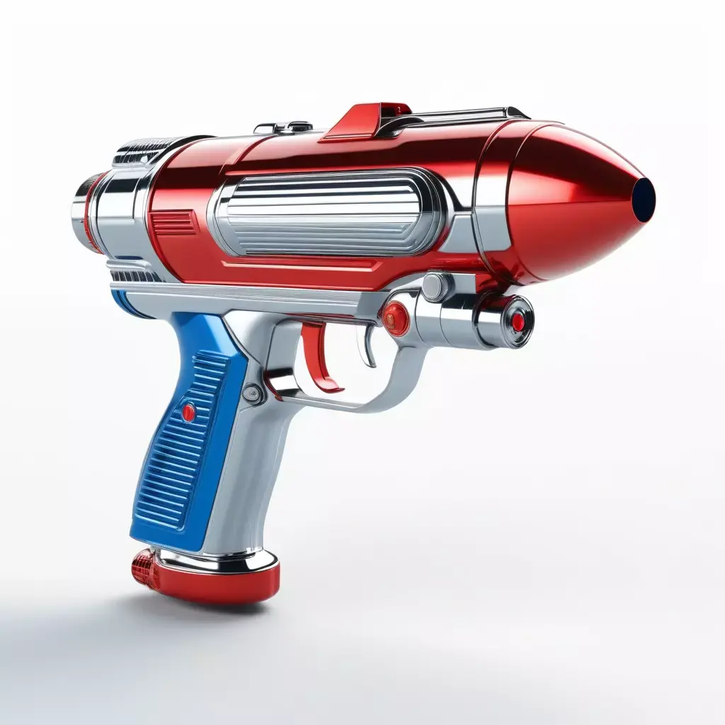 Retro SciFi Raygun Blaster 3D model