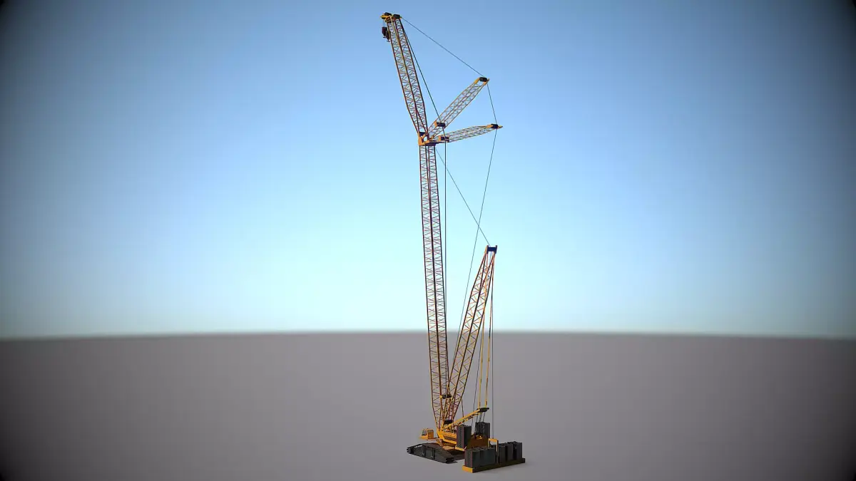 Generic High Crawler Crane 3D model