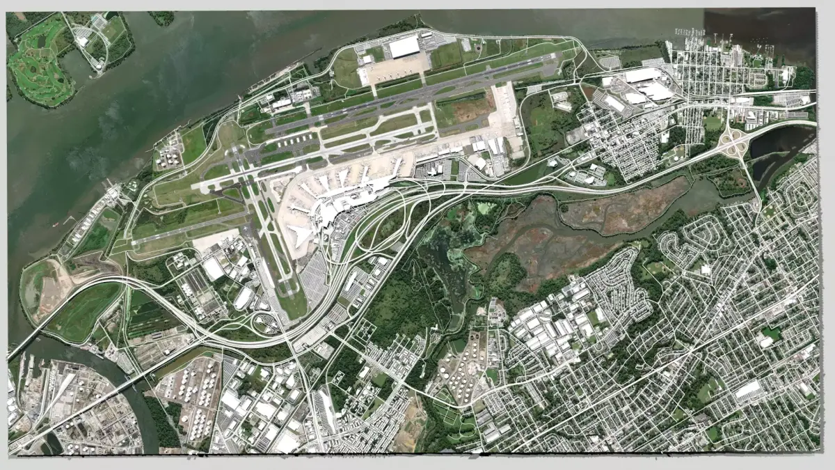  Philadelphia International Airport 3D model