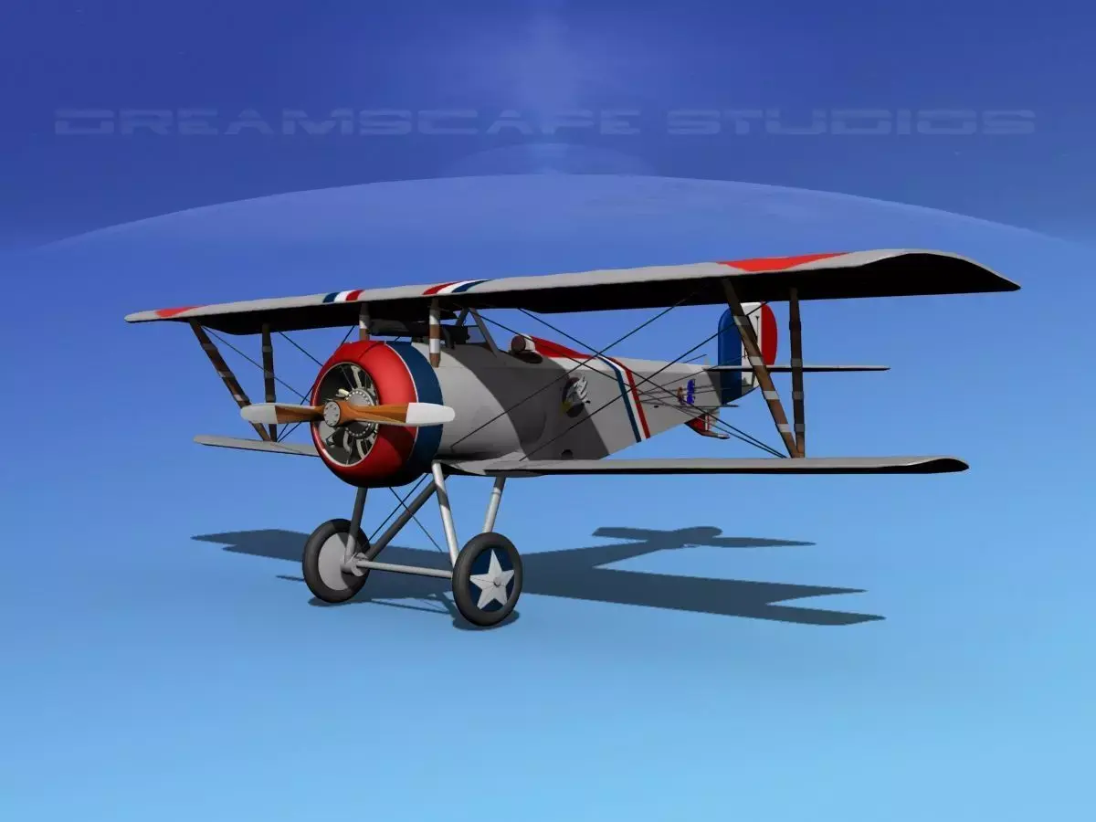 Nieuport 17 V04 France 3D model