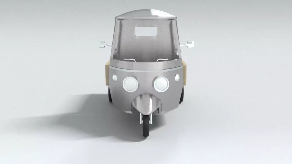 laos 3 Wheel Motorcycle 3D model