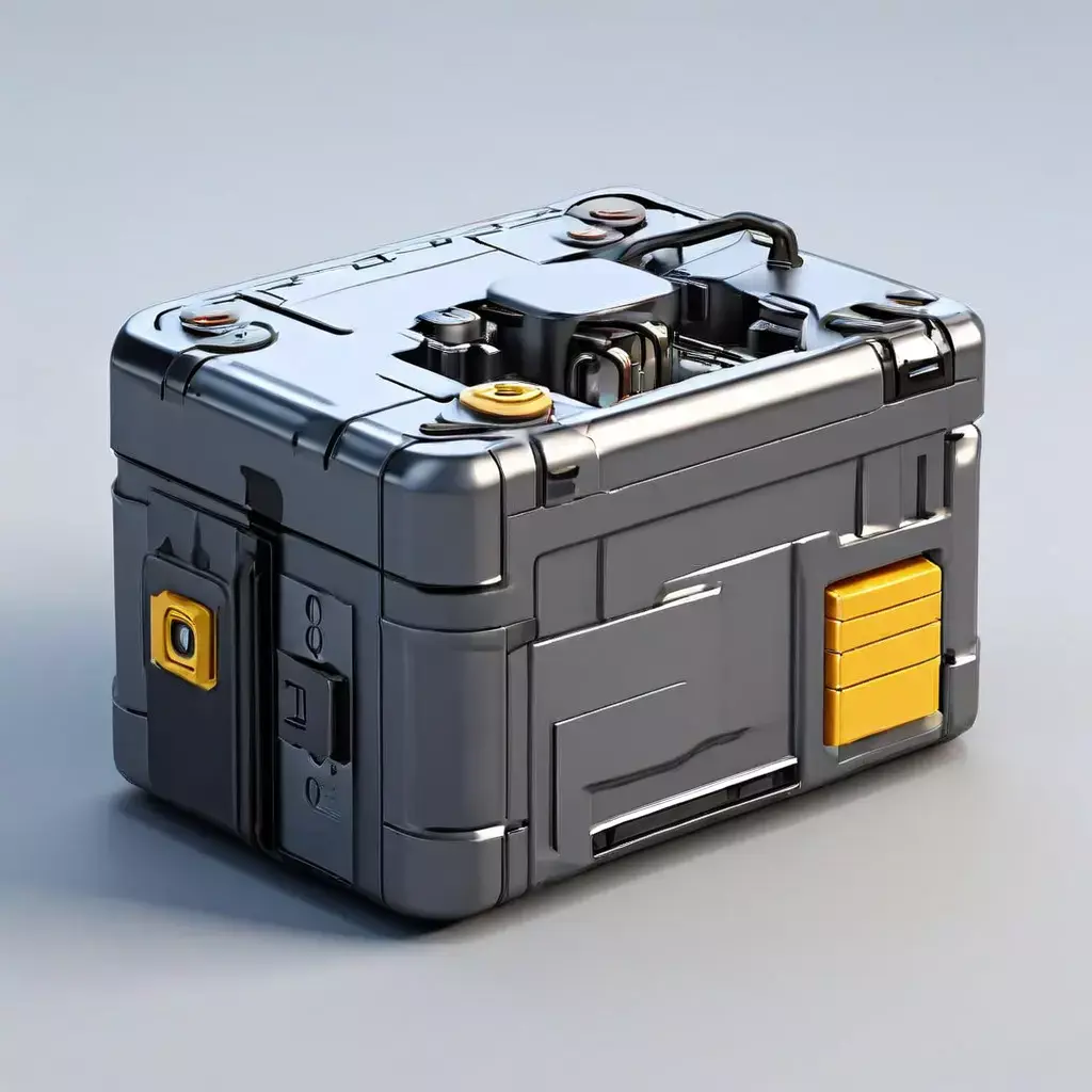 SciFi Storage Container Game Asset Low-poly 3D model buy