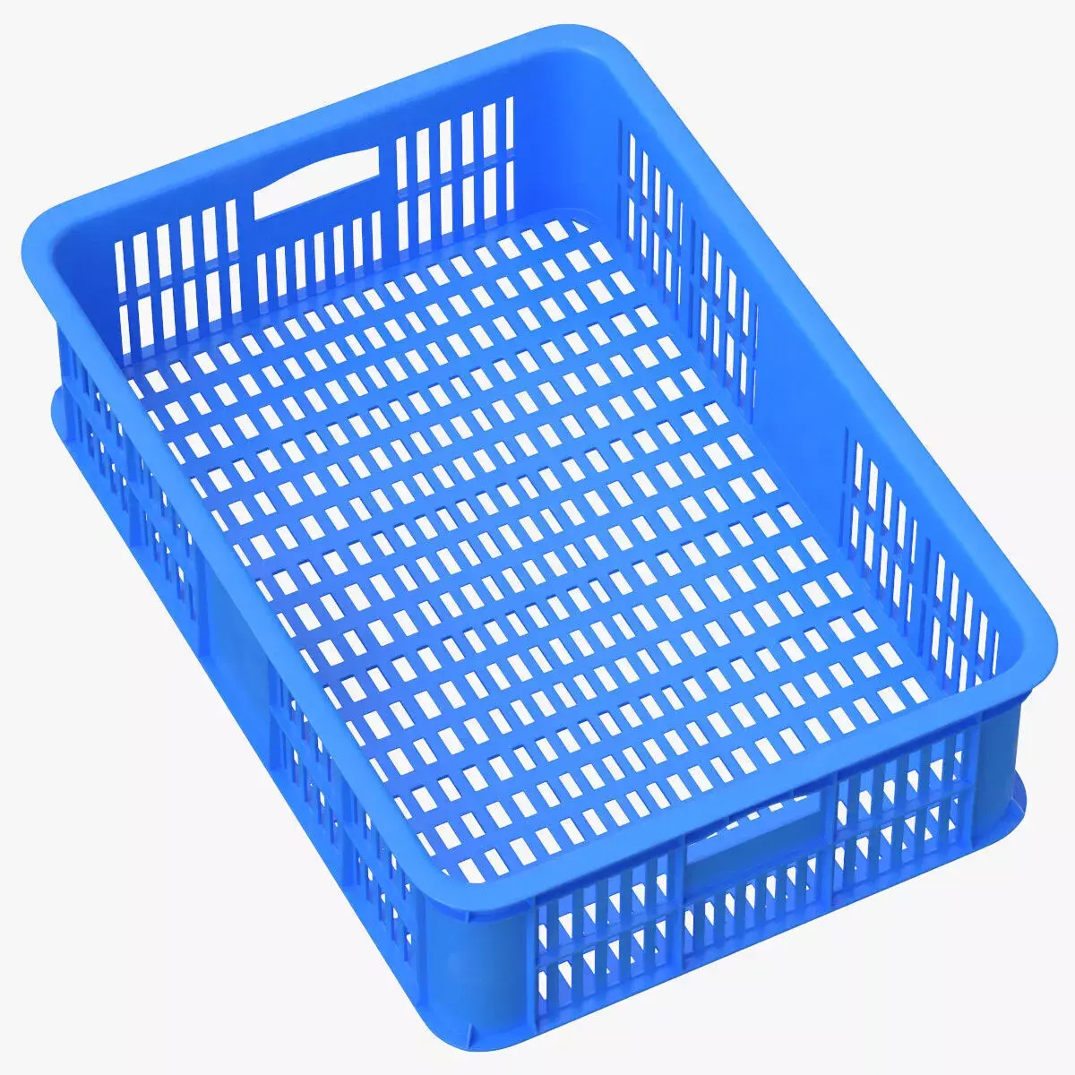 Plastic Crate Blue 3D model