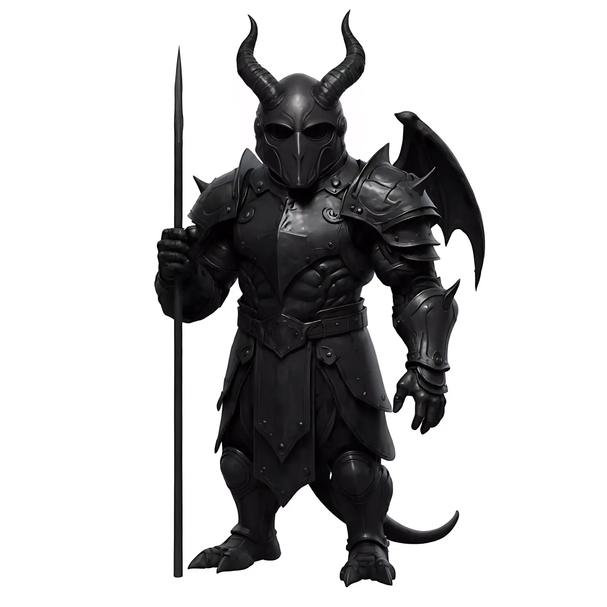 Warrior Dark Thrall STL DnD Tabletop Miniature 3D Print 3D print model