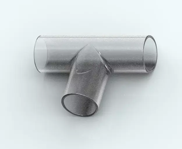 Glass Pipe Tee Fitting 3D print model