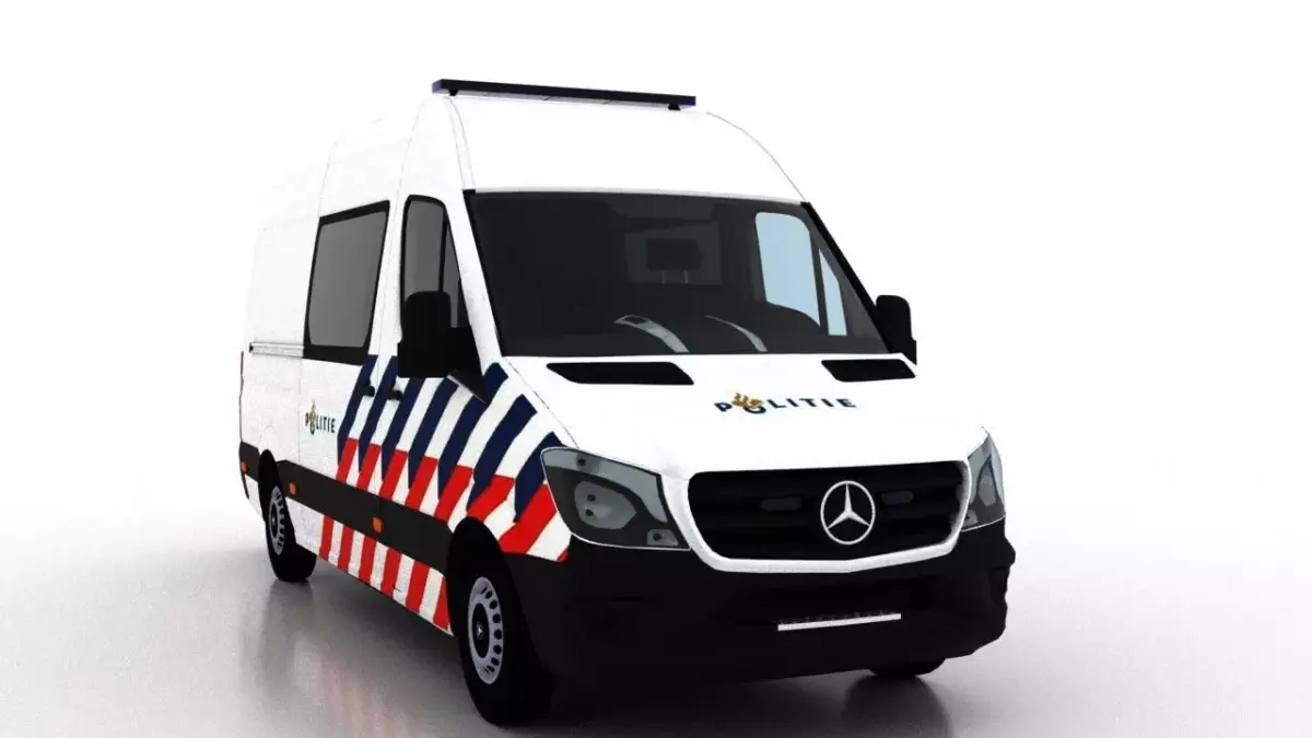 Mercedes Benz Sprinter L2H2 2015 Netherlands Police Crew Van 3D model