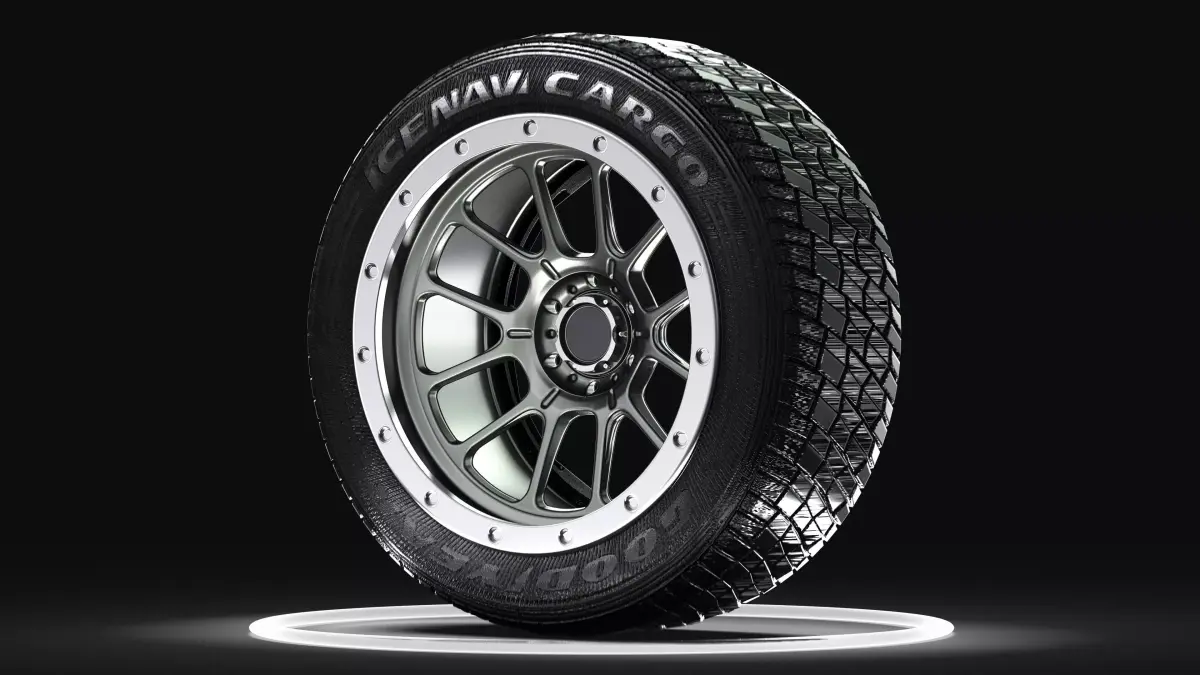 AVS Progressive II 4x4 Wheels 3D model