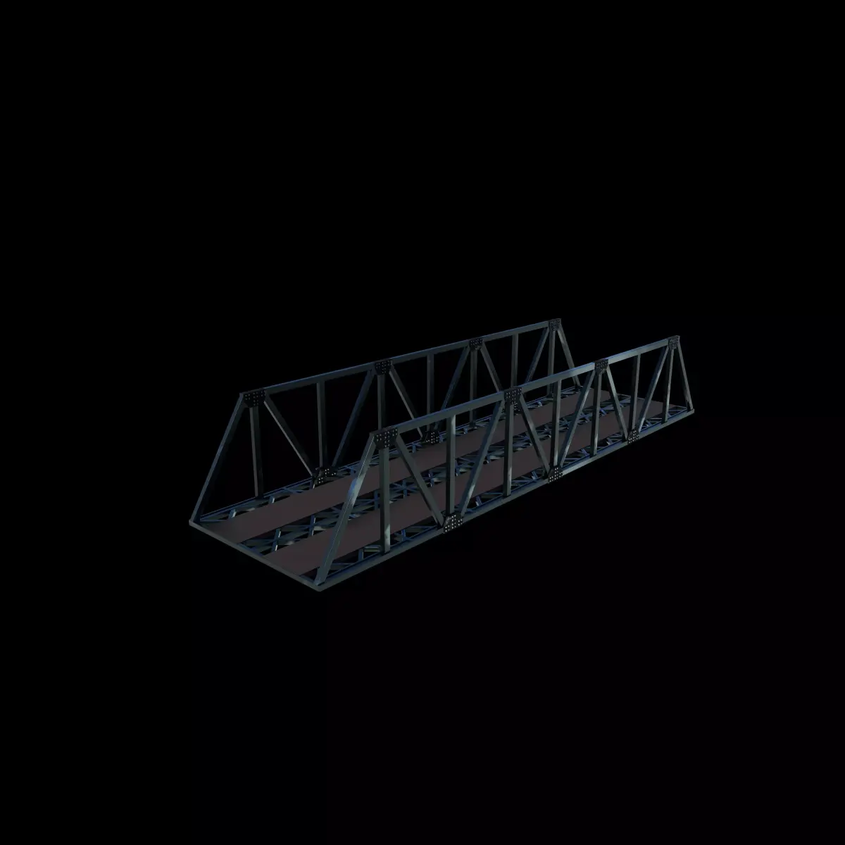 Double Track Bridge 3D model purchase