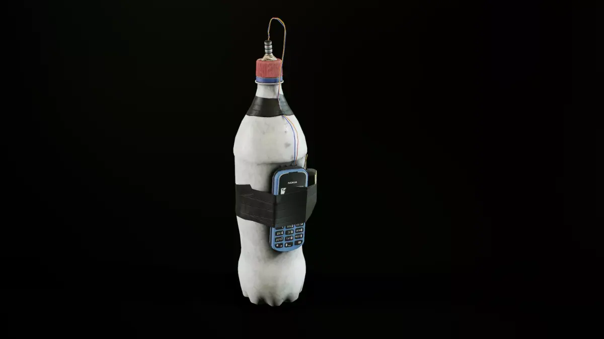 Improvised explosive device Low-poly 3D model