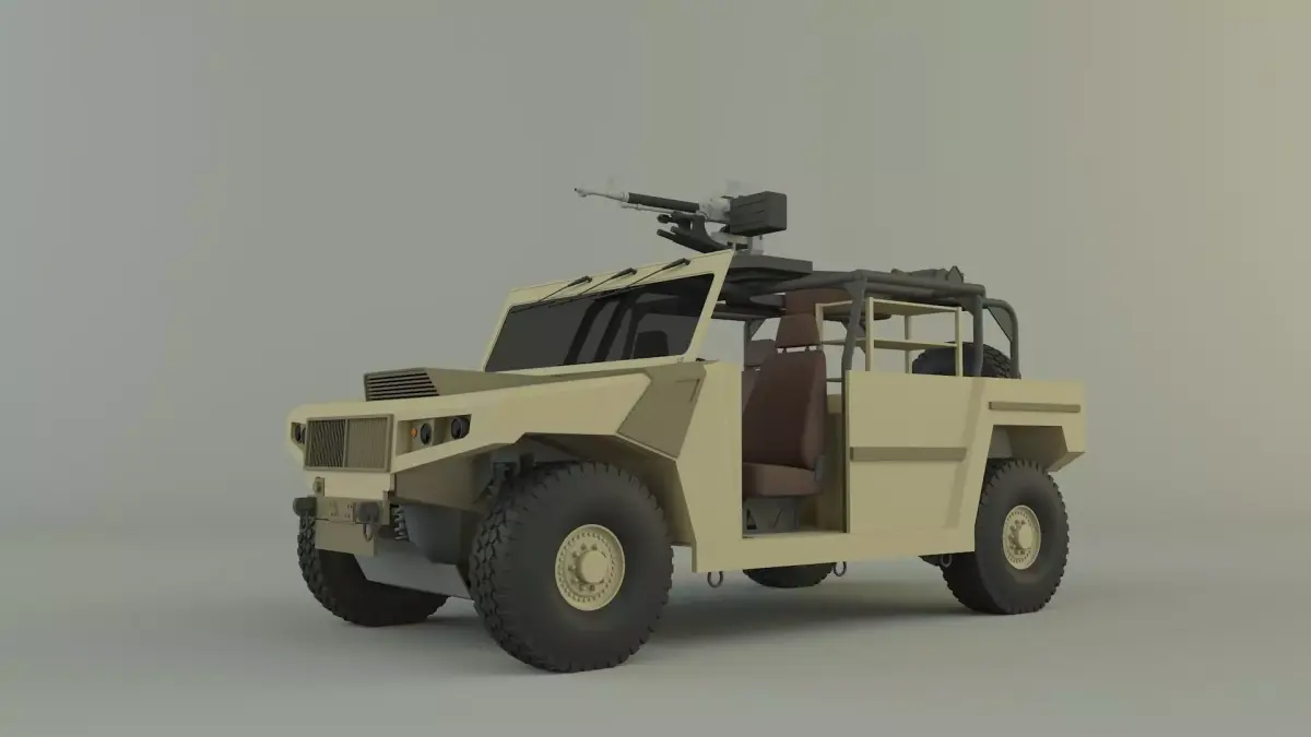 Arquus areg military vehicle 3D model