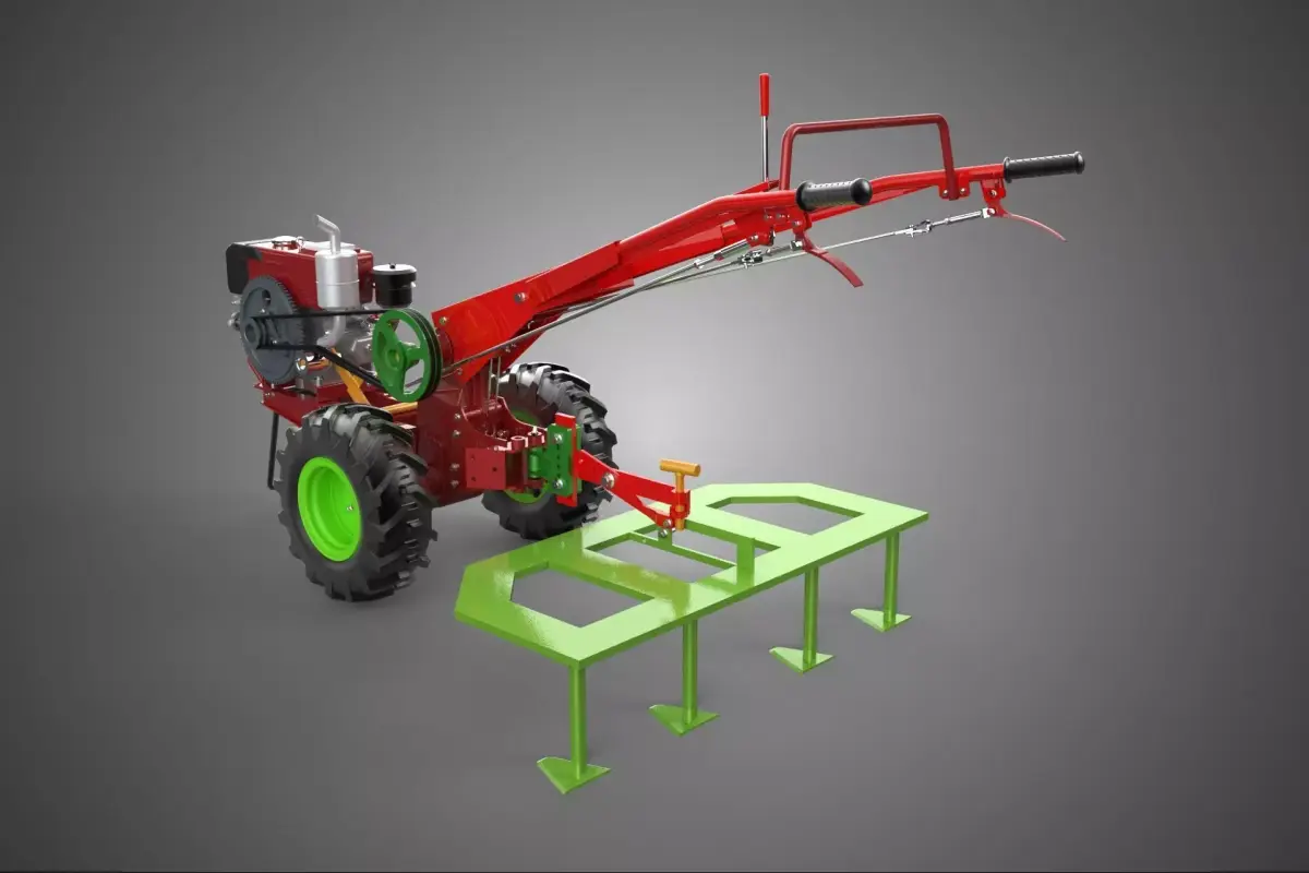 SCARIFIER TOOTH PLOUGH RAKER TRACTOR ROTOTILLER PLANTER GARDEN 3D model