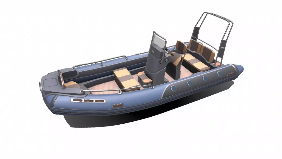 Rigid Inflatable Boat RHIB Low-poly PBR Low-poly 3D model