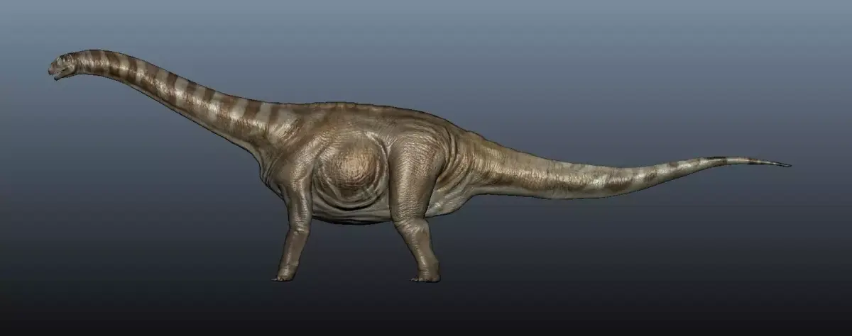 Apatosaurus dinosaur 3D model