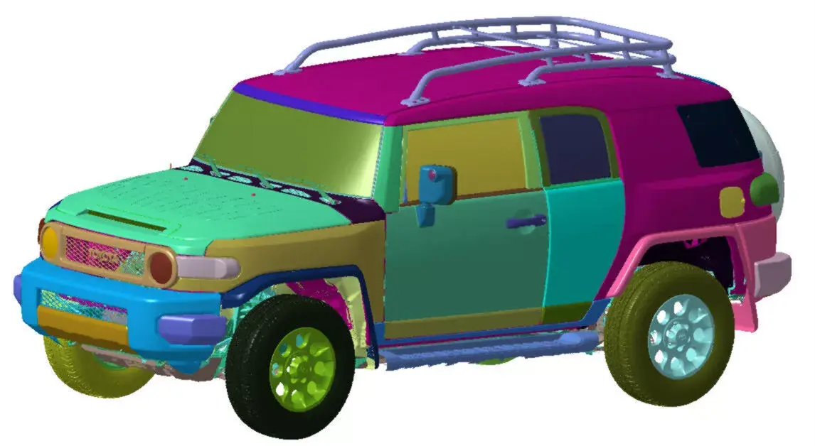 Toyota FJ Cruiser  2013 Vehicle 3d scan model 3D model 3D model