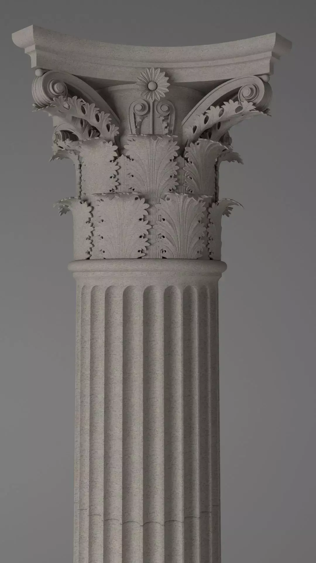 Column - Corinthian Order 3D model