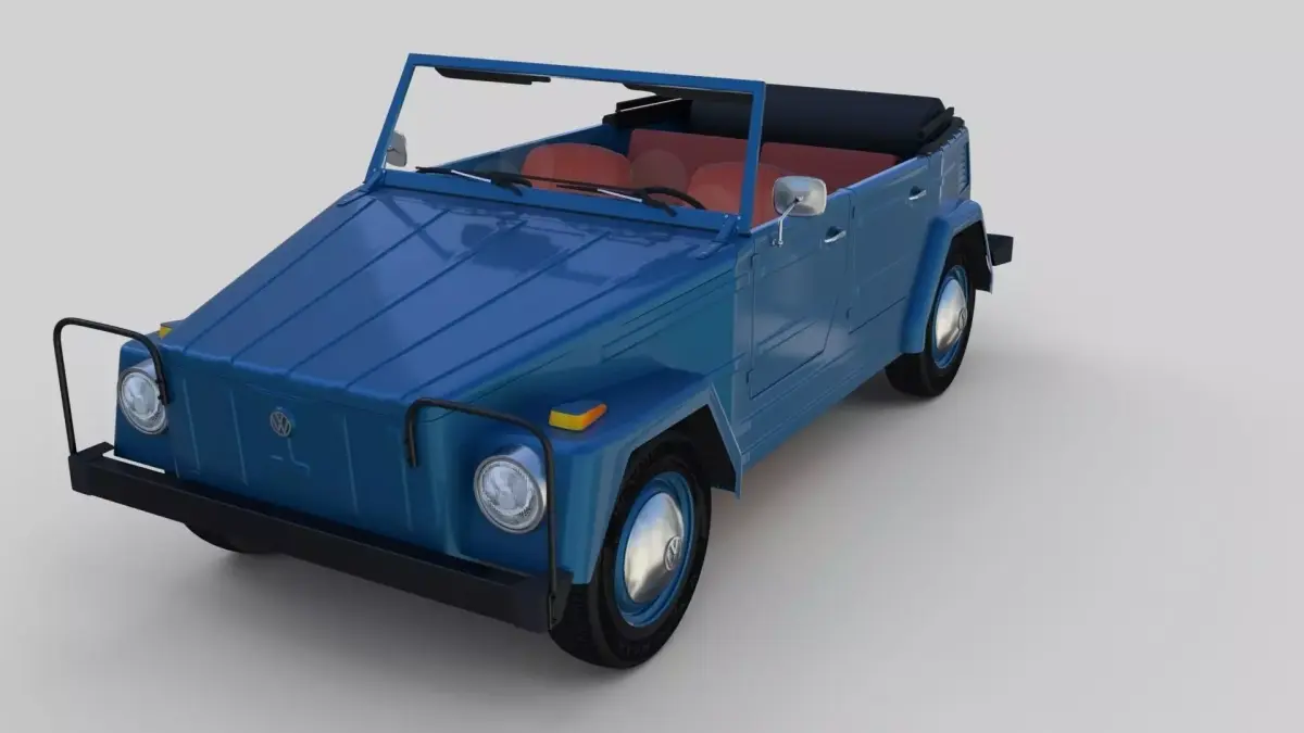 VW 181 Thing with interior 3D model