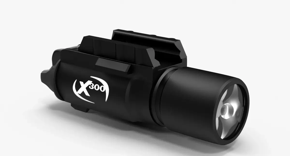 Pistol Flashlight X300 Low-poly 3D model