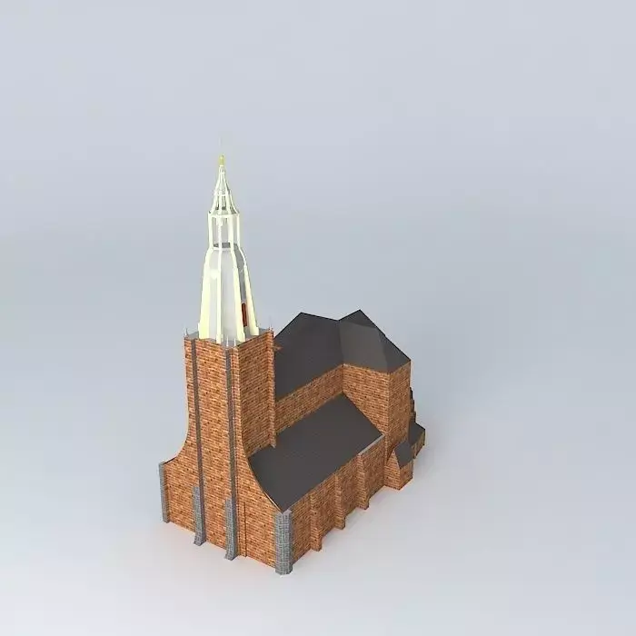 A-akerk church Free 3D model