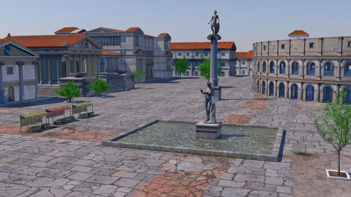 Classic romanic city 3D model
