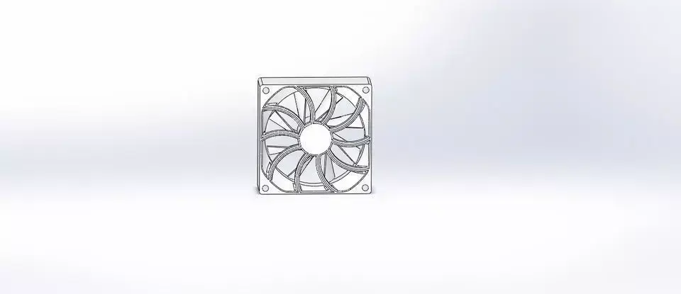 Computer fan Free 3D model