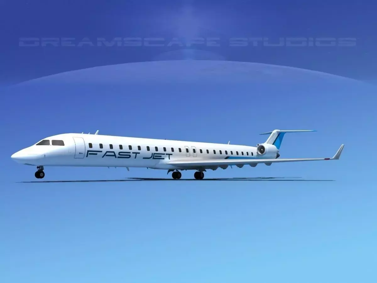 Bombardier CRJ900 Fast Jet 3D model