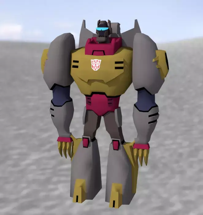 Jurassic Robot - Low poly 3D model