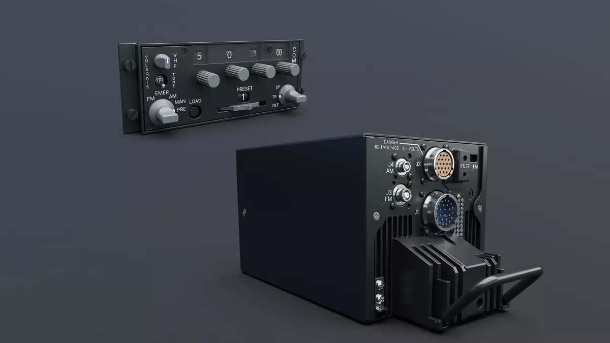 ARC-186 Avionics Set CAD 3D model