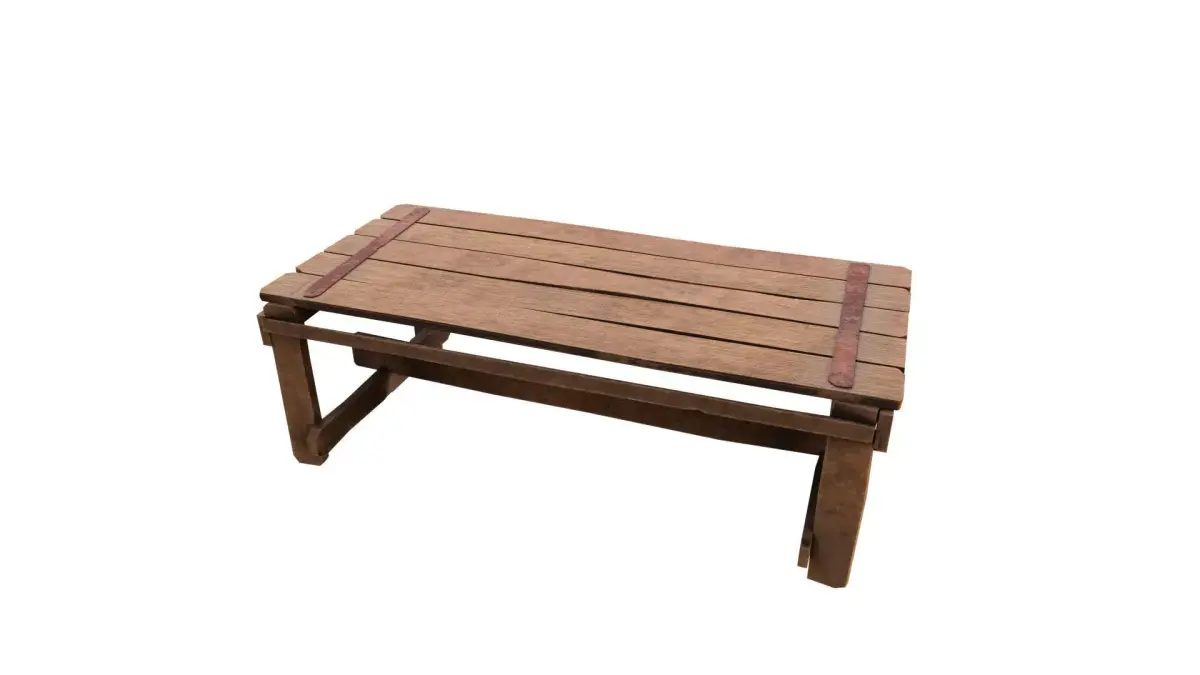 Old Medievil Table Free low-poly 3D model